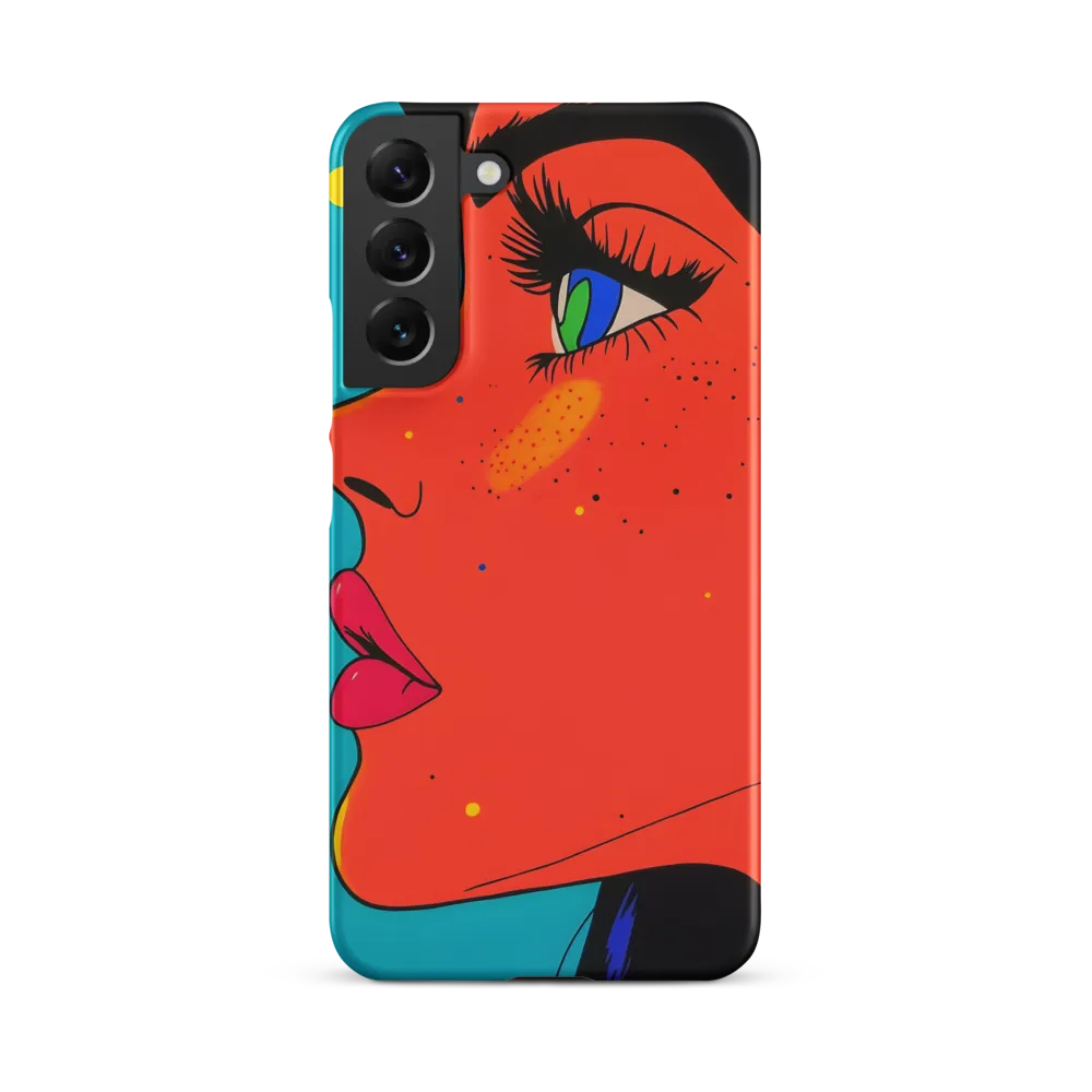 Vibrant Feminine Profile in Pop Art