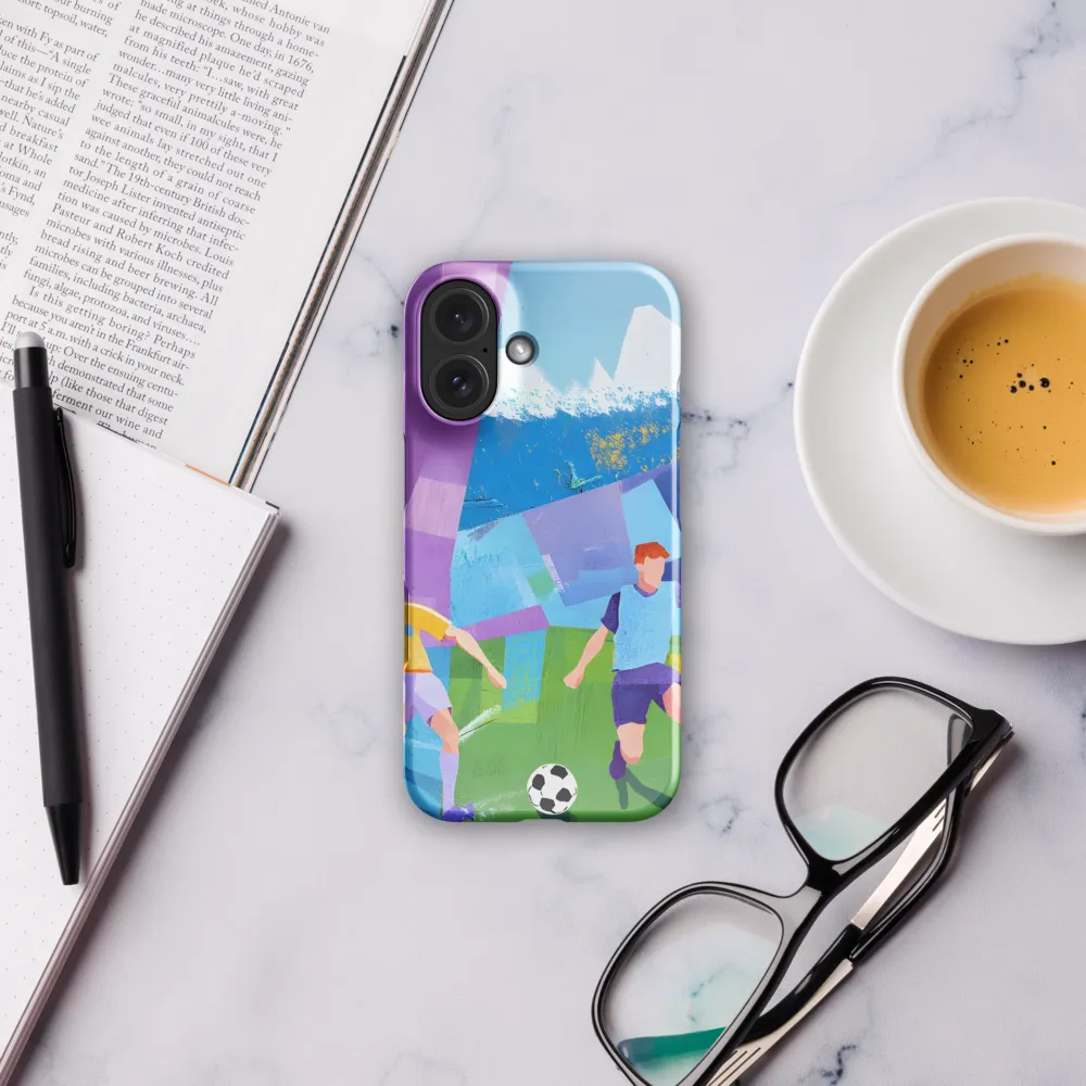 Dynamic Duel on the Field | Phone Case