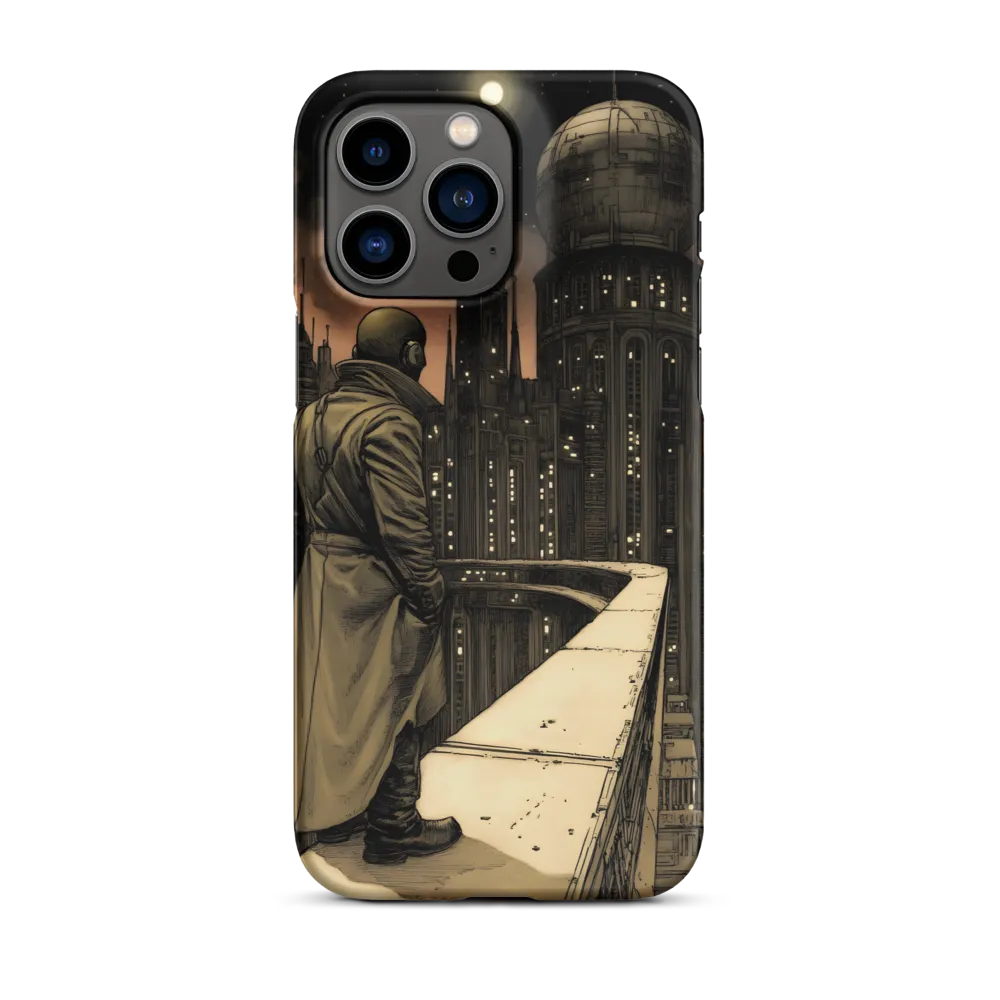 A Contemplative Gaze Over the Futuristic Metropolis
