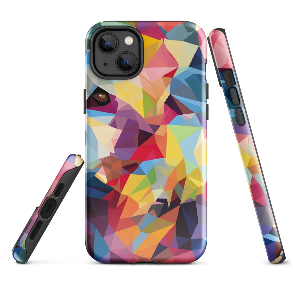 Playful Geometry: The Bear's Face | Phone Case |  14 Plus | Tough Case | Glossy
