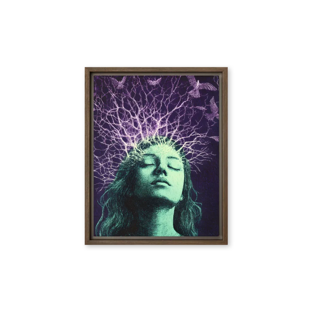 Whispers of Freedom | Canvas with Brown Frame | 11″×14″