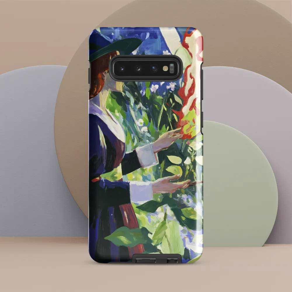 Enchanting Flames: A Dance with Nature | Phone Case |  S10 Plus | Tough Case | Glossy