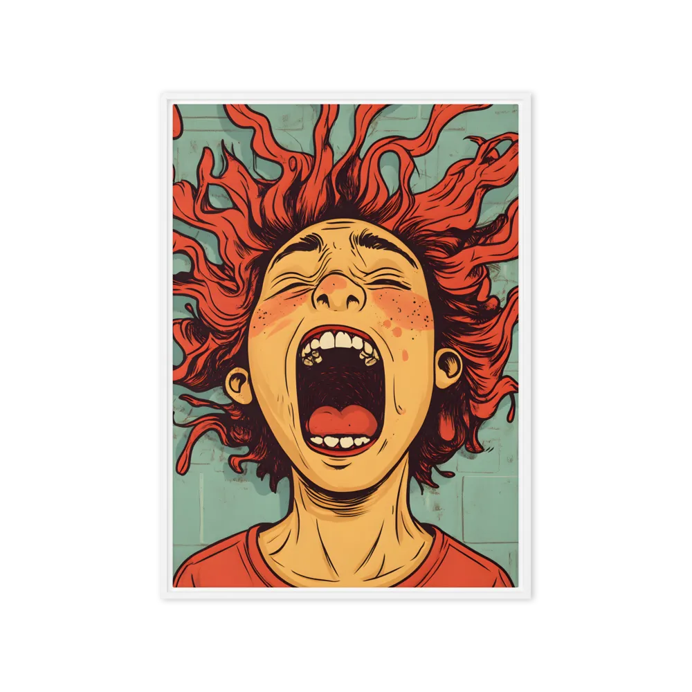 Fury Unleashed | Canvas with White Frame | 20″×28″
