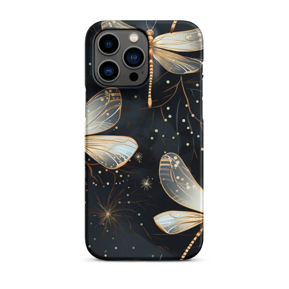 Ethereal Dance: Dragonflies in a Midnight Garden