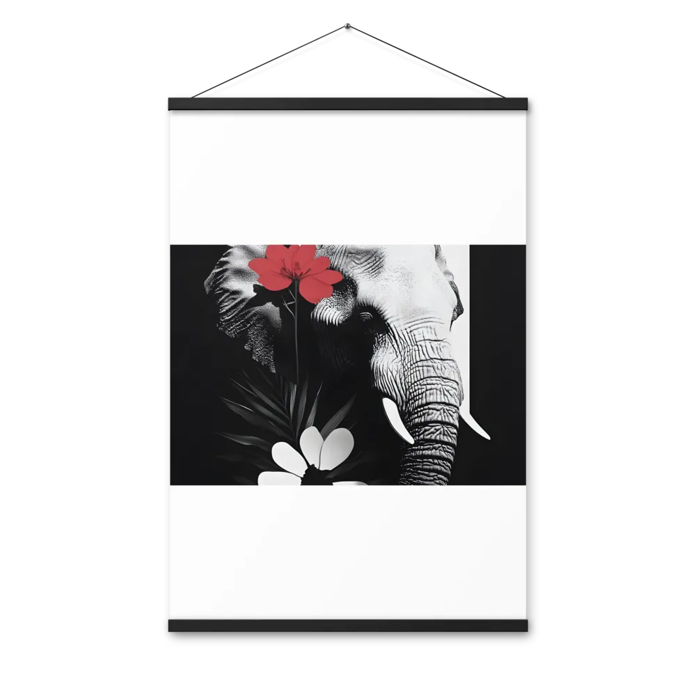 Elephant Harmony | Poster With Black Wood Hanger | 24″×36″