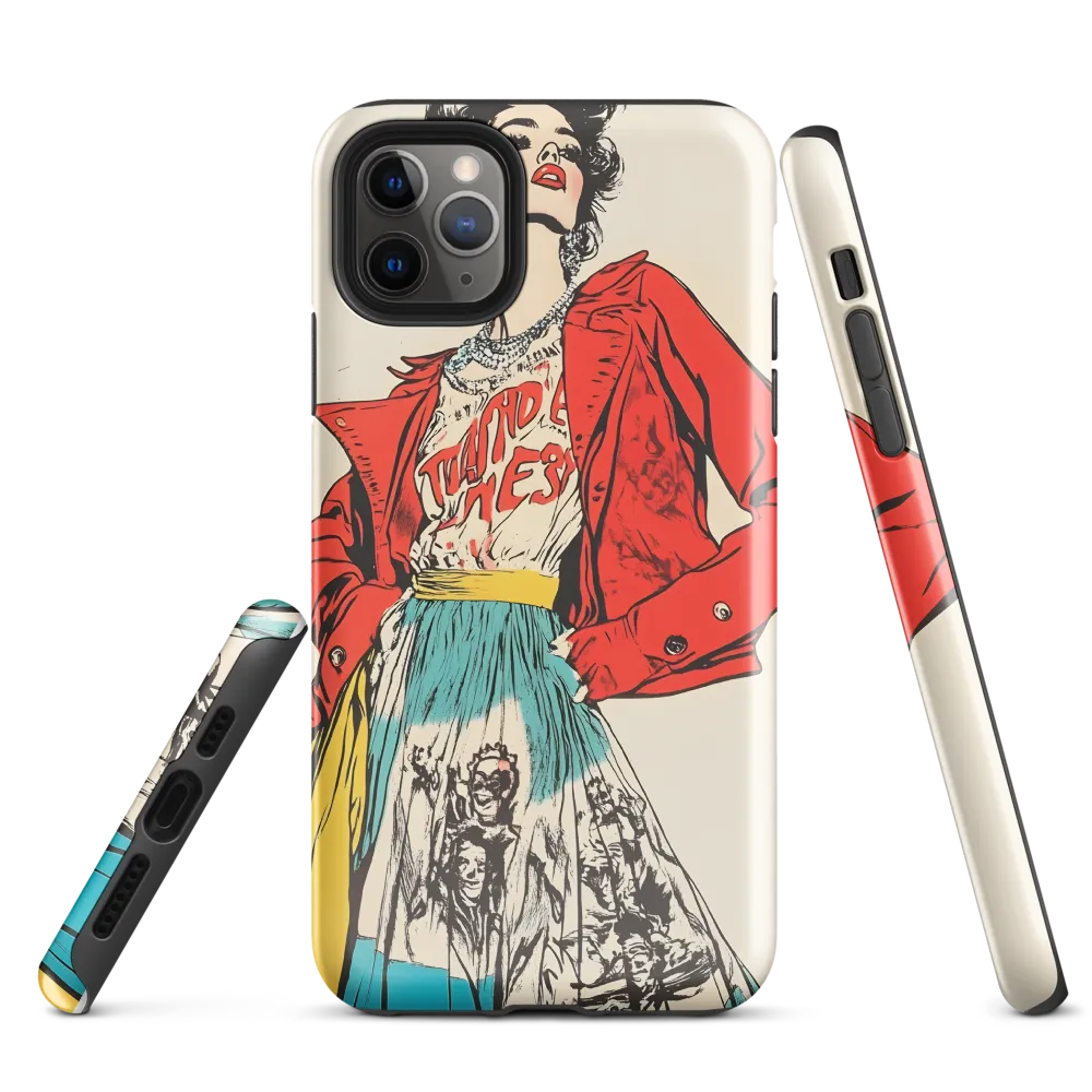 Vibrant Elegance: A Pop Art Fashion Statement | Phone Case |  11 Pro Max | Tough Case | Glossy