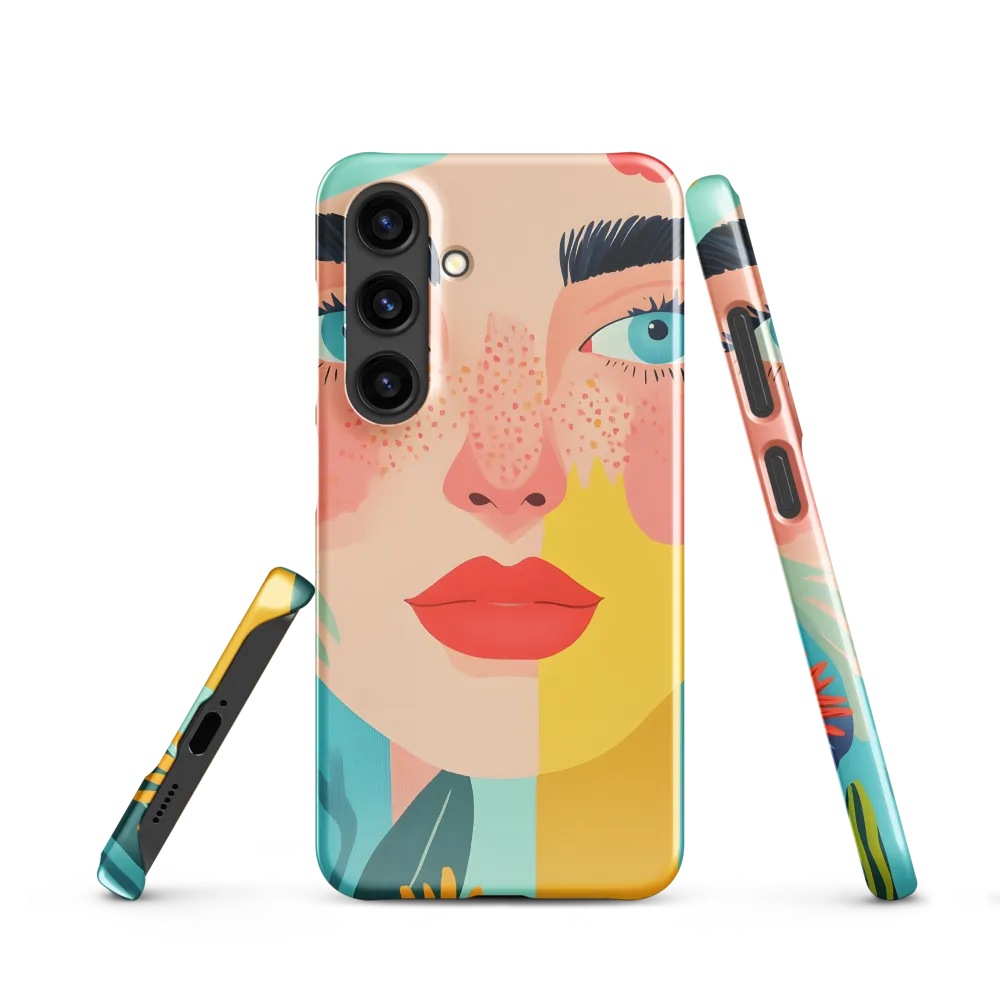Floral Serenity: A Modern Portrait