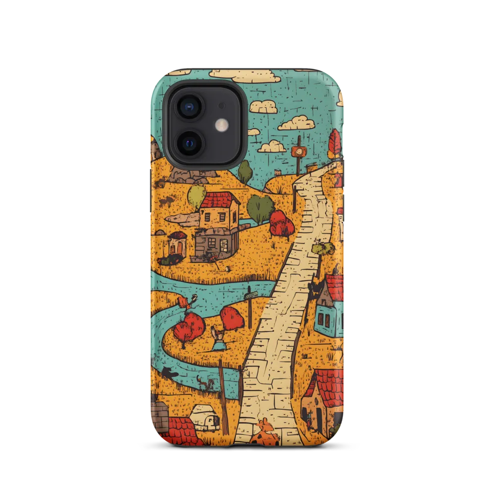 Whimsical Village Landscape