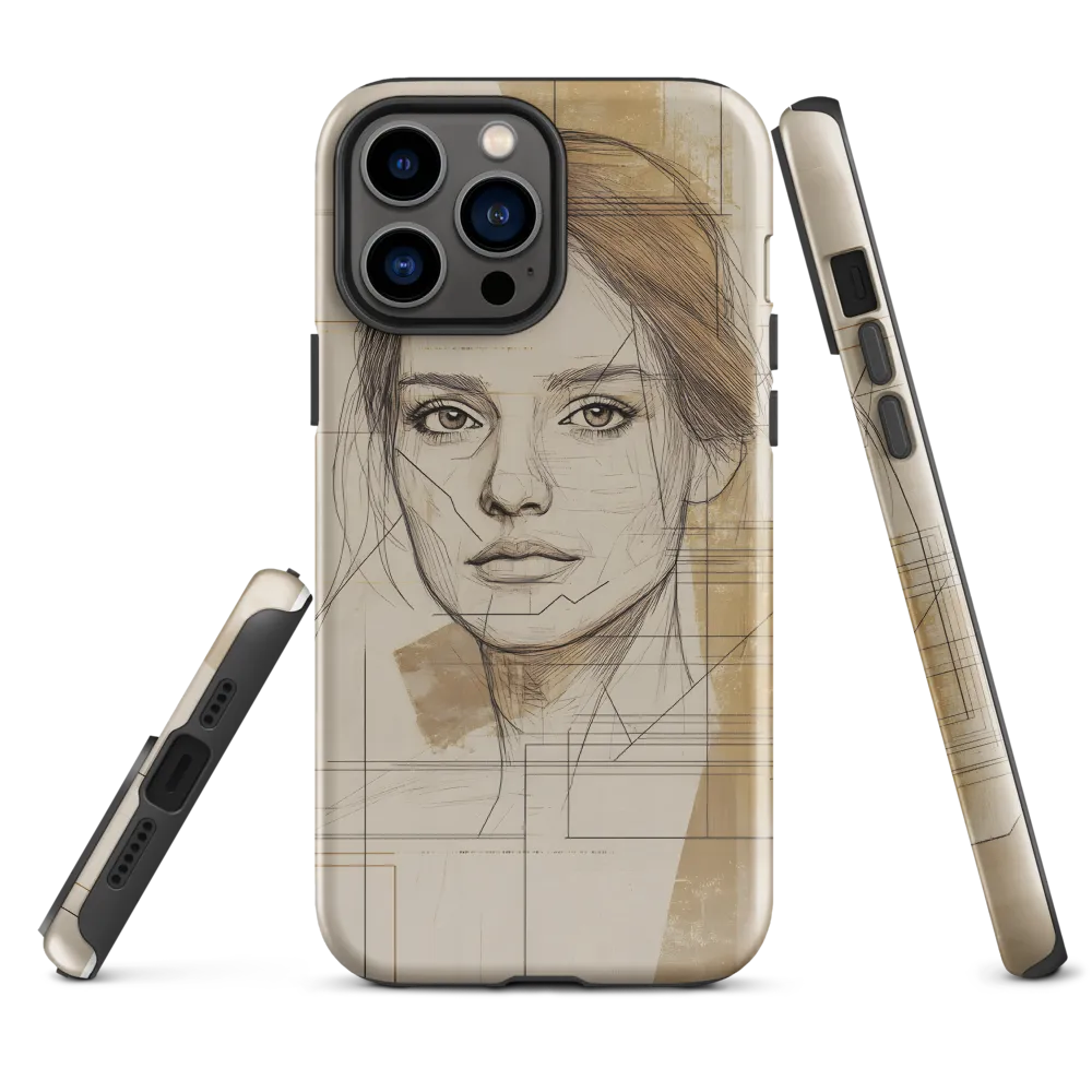 Geometric Elegance: A Modern Portrait