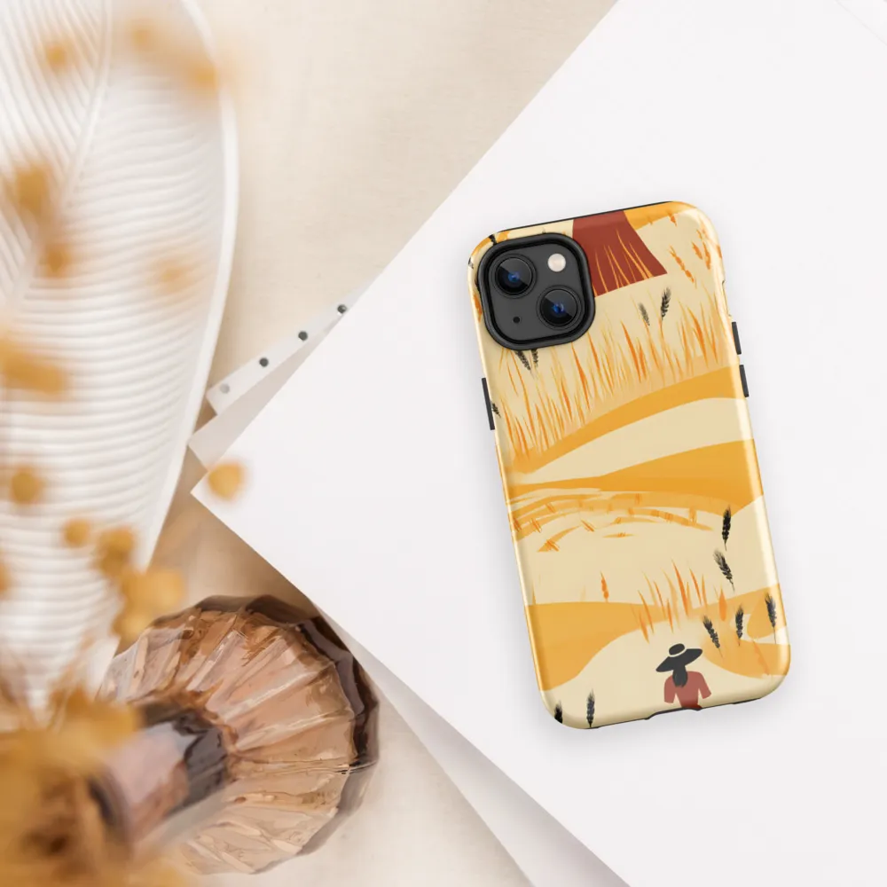 Embracing the Fields: A Floral Journey | Phone Case |  14 Plus | Tough Case | Glossy