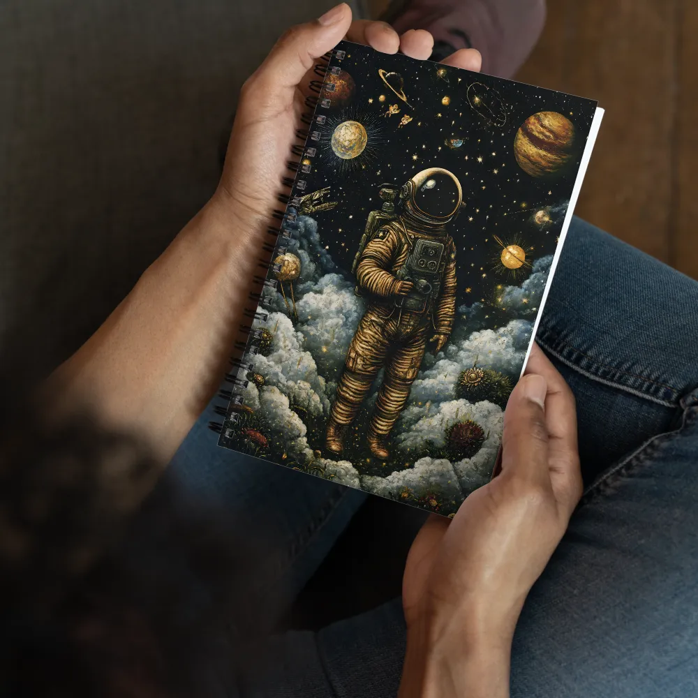 Cosmic Dreams: The Astronaut's Journey | Spiral Notebook