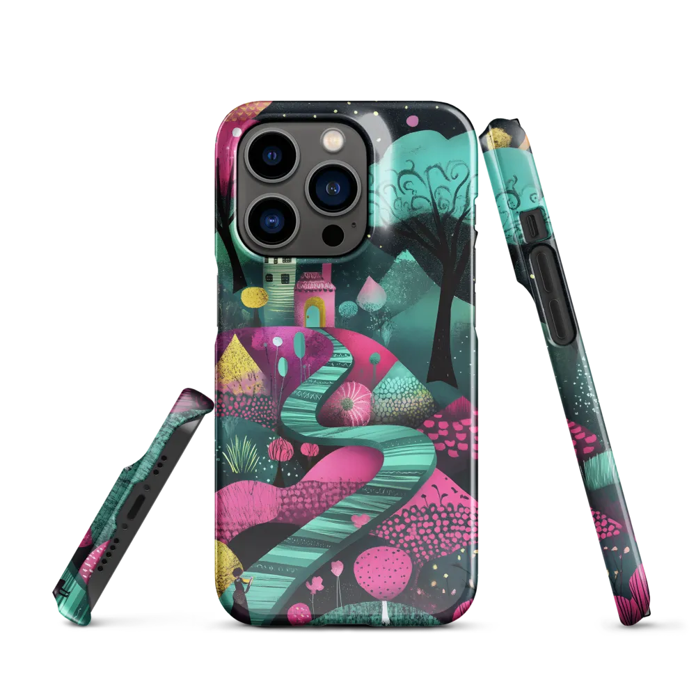 Whimsical Journey through Colorful Lands | Phone Case |  14 Pro | Snap Case | Glossy