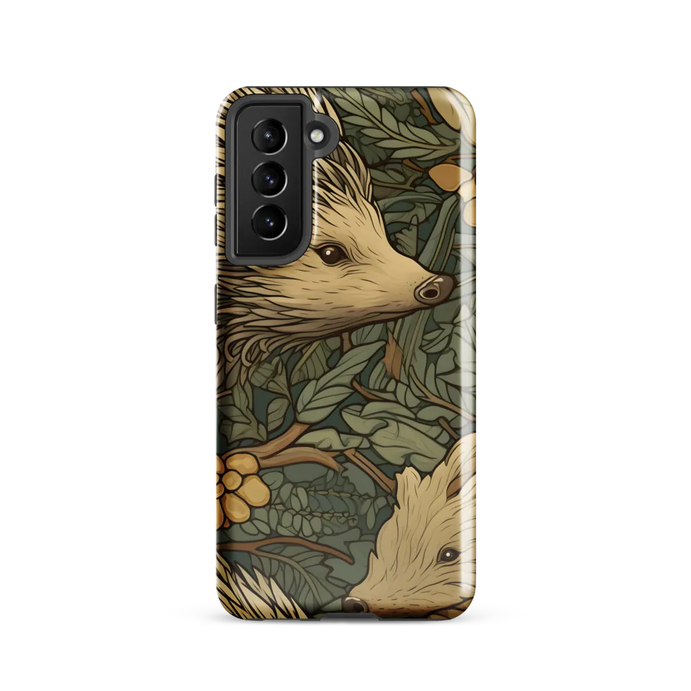 Whimsical Hedgehog Garden | Phone Case |  S21 | Tough Case | Glossy