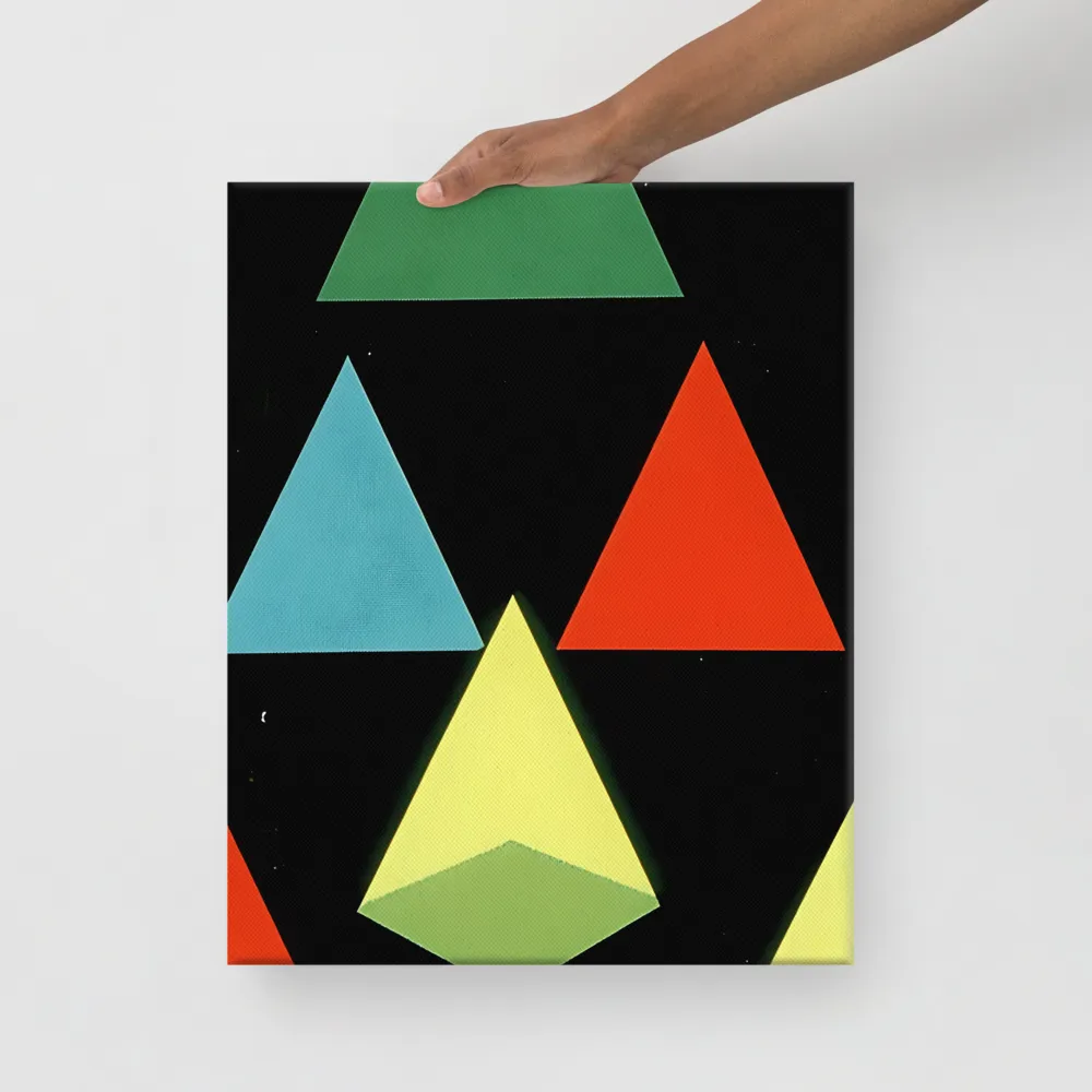 Geometric Harmony in Color | Canvas | 16″×20″