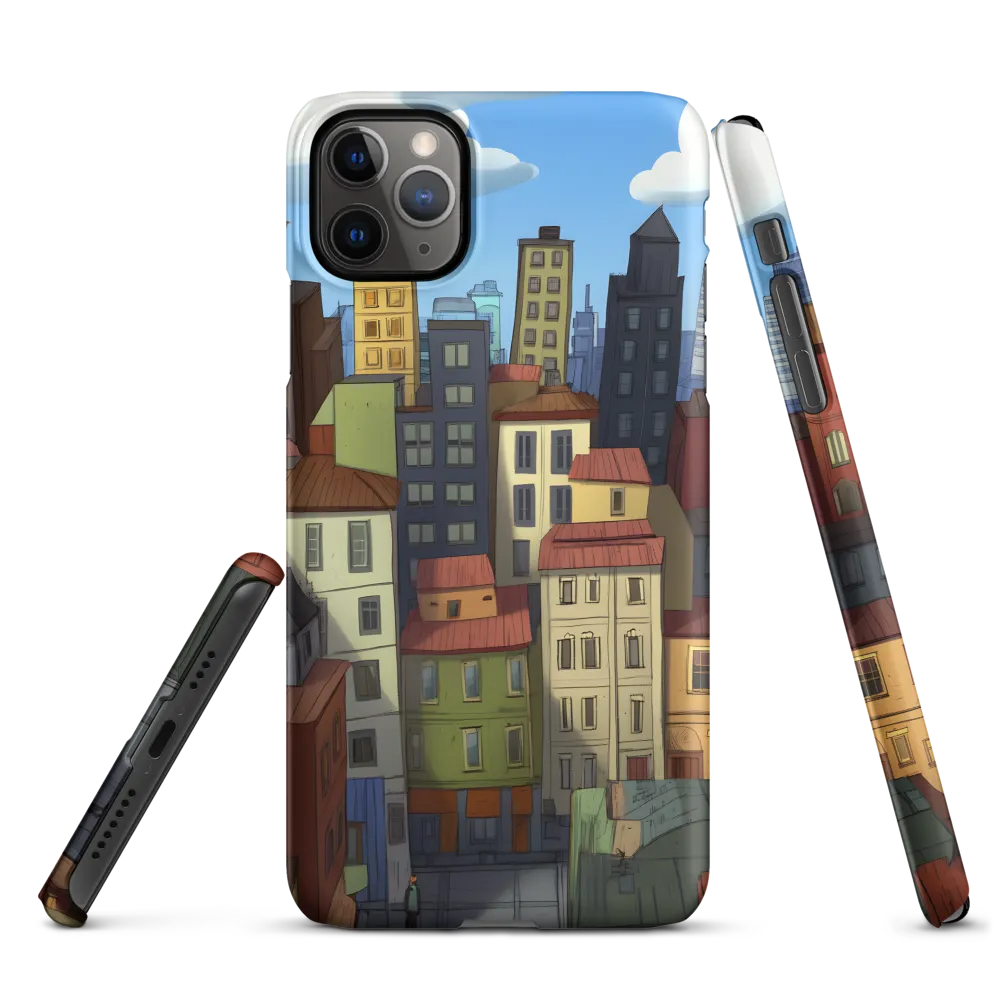 Urban Symphony: A Colorful Cityscape | Phone Case |  11 Pro Max | Snap Case | Matte