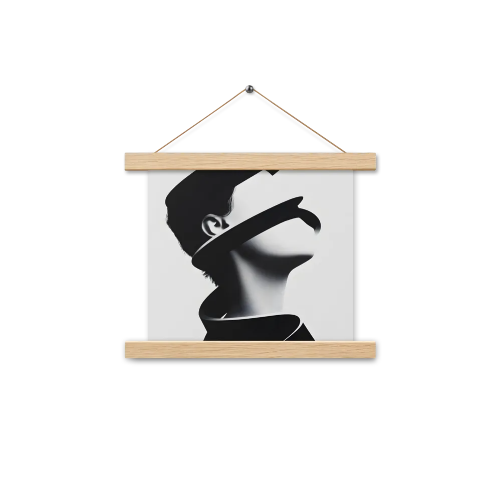 Entwined Identity | Poster With Oak Wood Hanger | 10″×10″