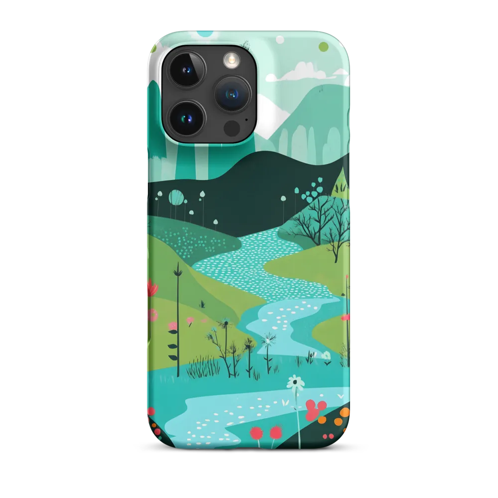 Whimsical River in a Lush Landscape