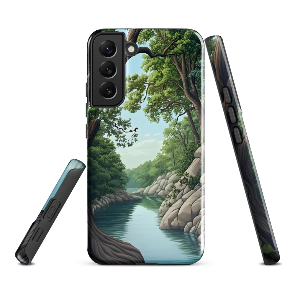 Tranquil Reflections: A Serene River Landscape