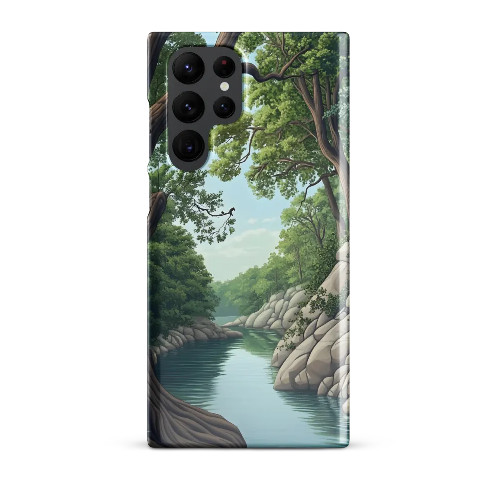 Tranquil Reflections: A Serene River Landscape