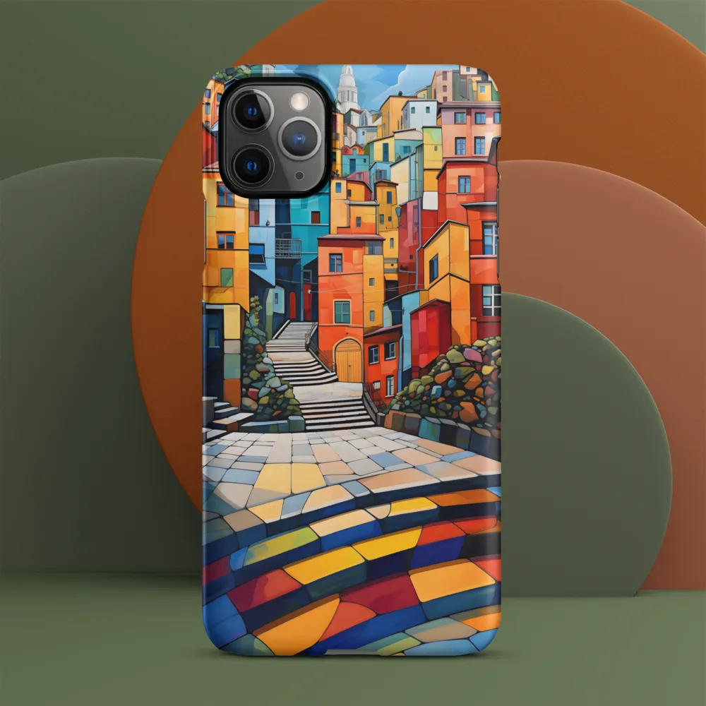 Vibrant Village: A Cubist Journey