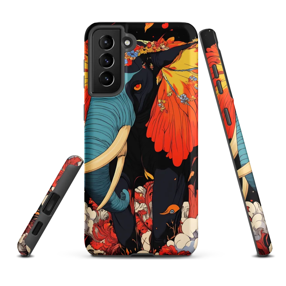 Majesty of the Floral Elephant | Phone Case |  S21 Plus | Tough Case | Matte