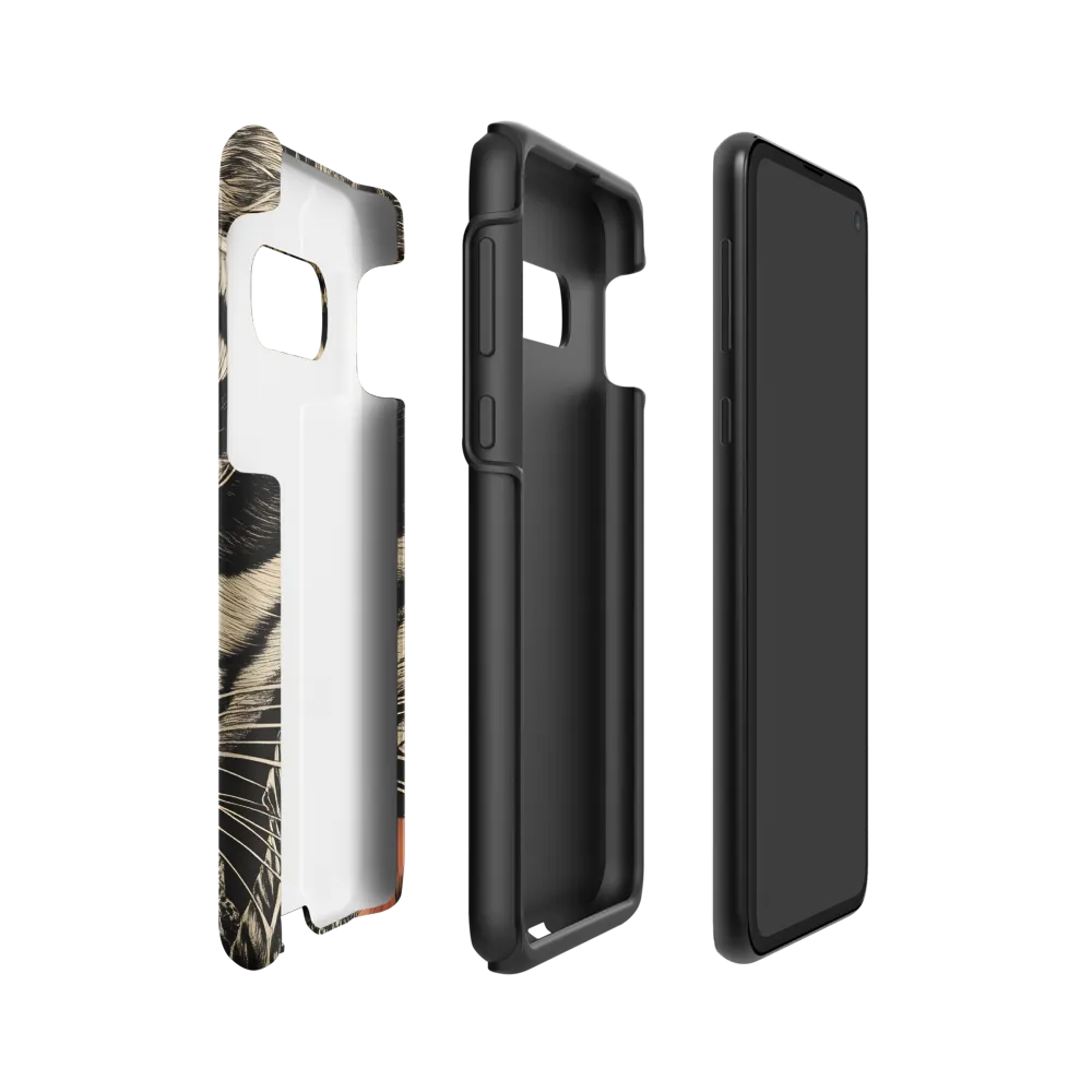 Feline Majesty: The Human-Leopard Connection | Phone Case |  S10e | Tough Case | Matte