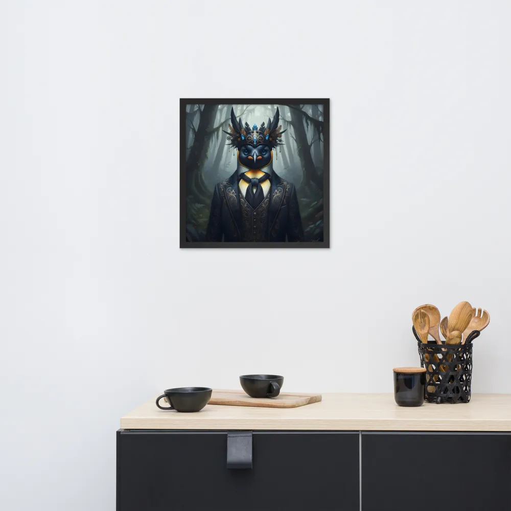 Woodland Regent 
 Poster with Black Frame | 18″x 18″