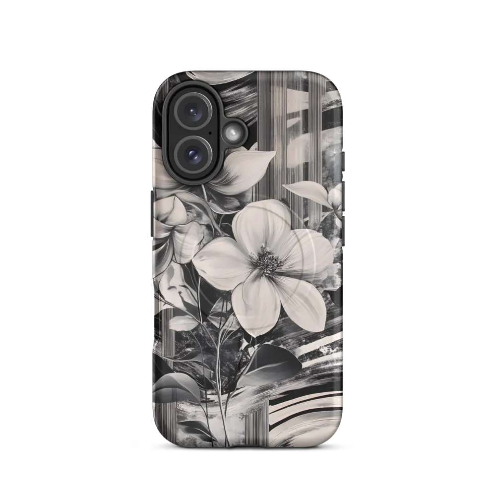 Ethereal Bloom: A Dance of Monochromes