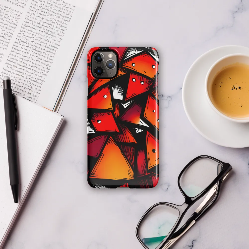 Dynamic Geometry of Red and Orange | Phone Case |  11 Pro Max | Snap Case | Glossy