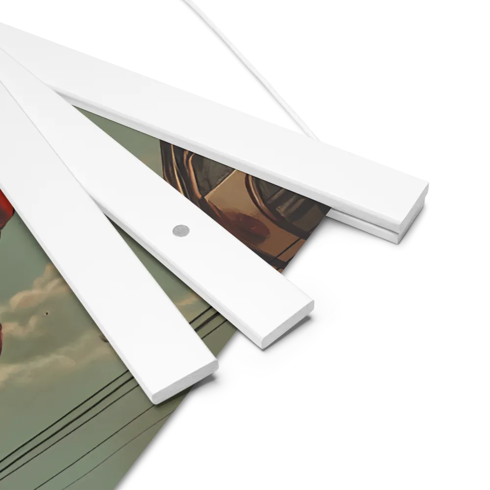 Flight of the Urban Dreamer | Poster With White Wood Hanger | 18″×18″