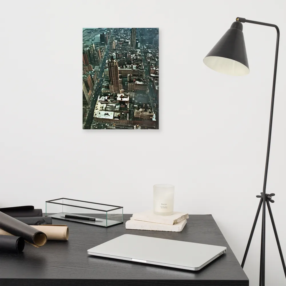 Aerial Symphony of Urban Life | Canvas | 12″×16″