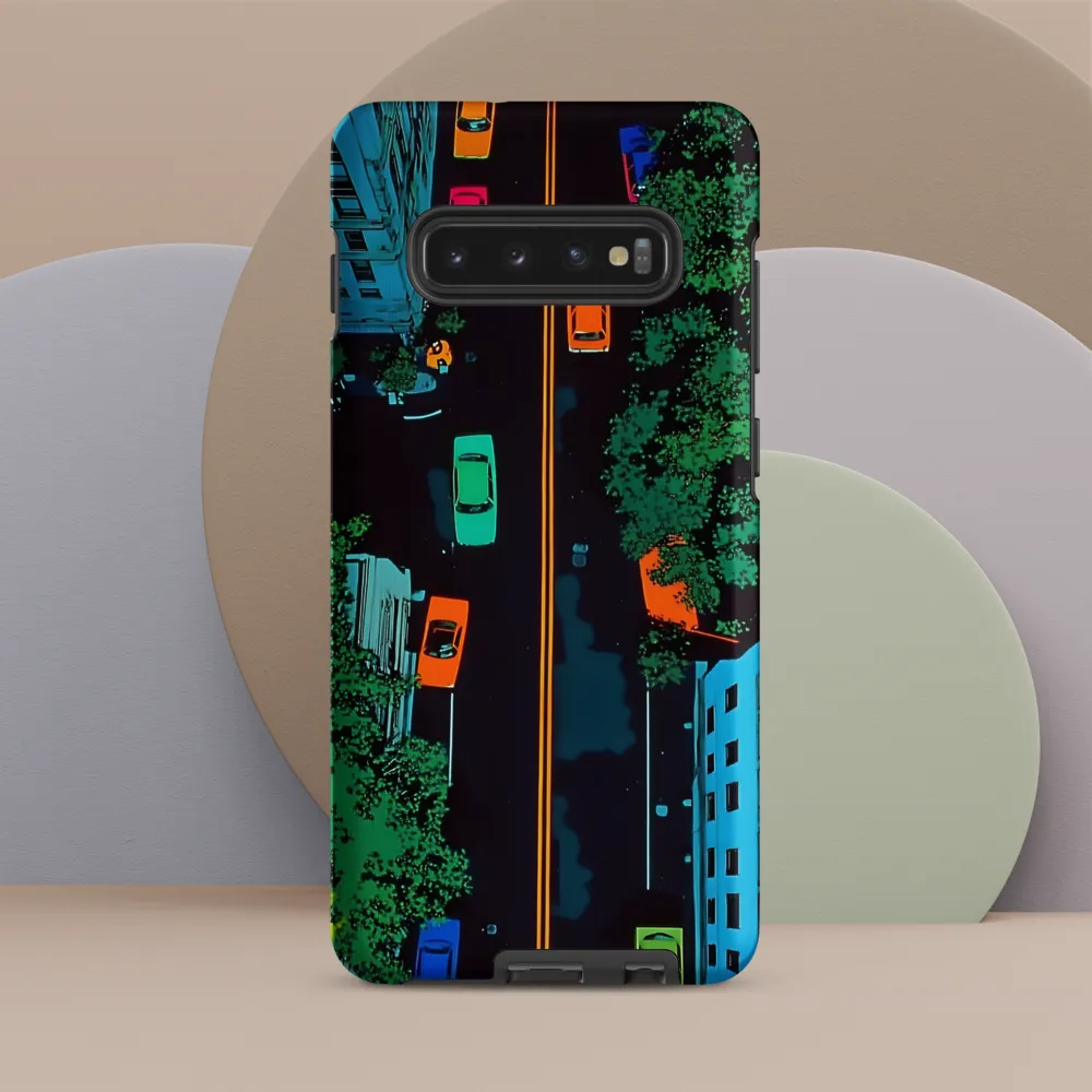 Urban Pulse: A Colorful Intersection