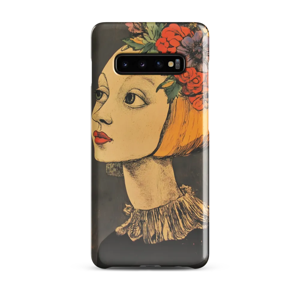 Whimsical Floral Crown | Phone Case |  S10 Plus | Snap Case | Glossy