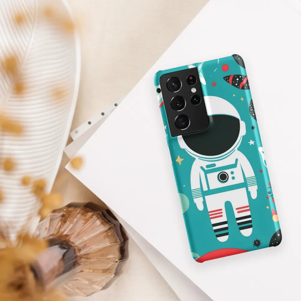 Whimsical Astronaut in Cosmic Wonderland