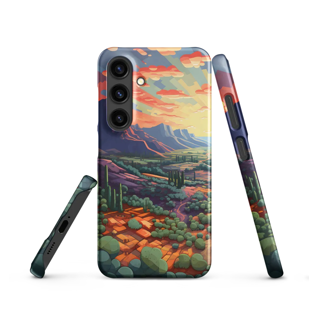 Desert Serenity at Dusk | Phone Case |  S24 | Snap Case | Matte