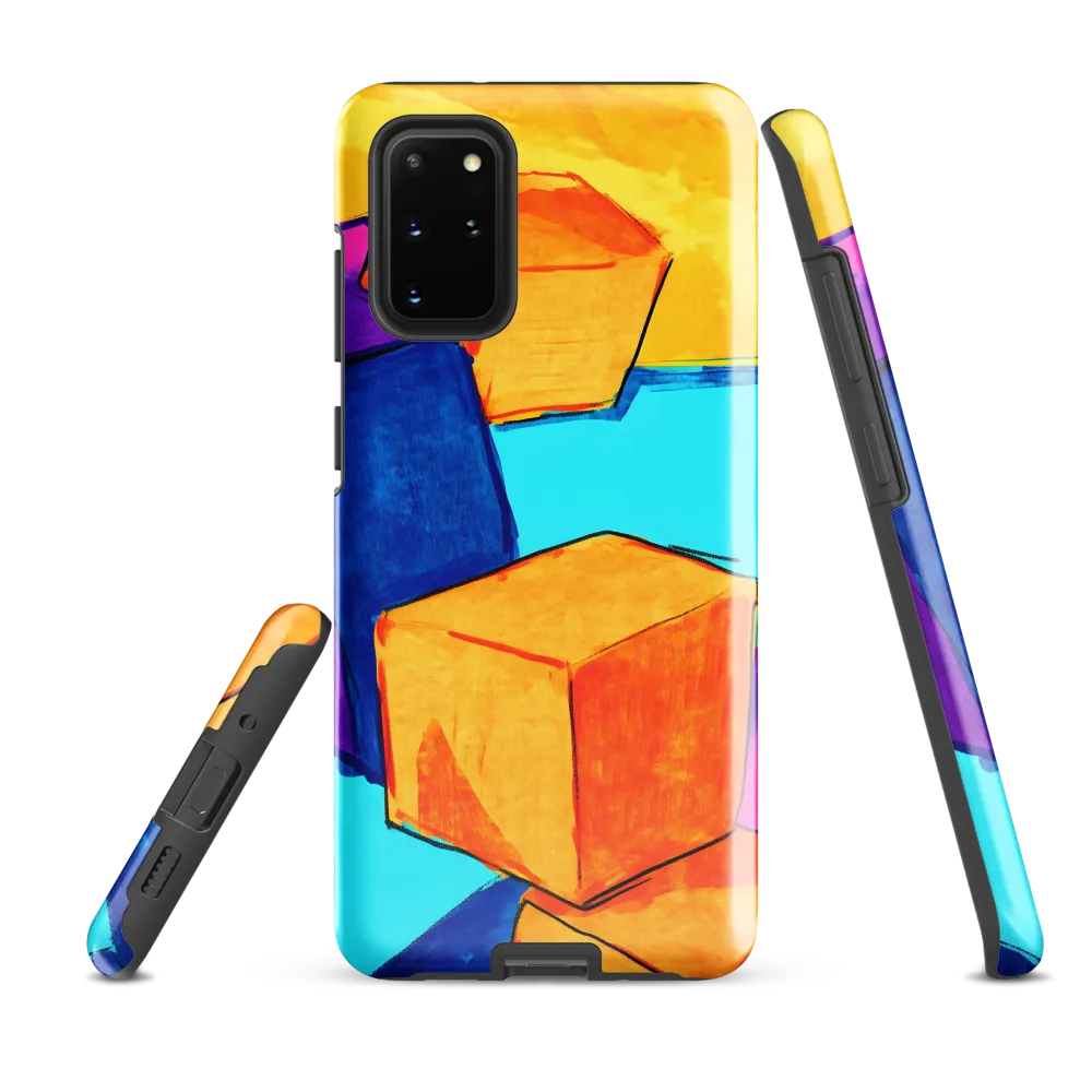 Playful Cubes in Vibrant Harmony