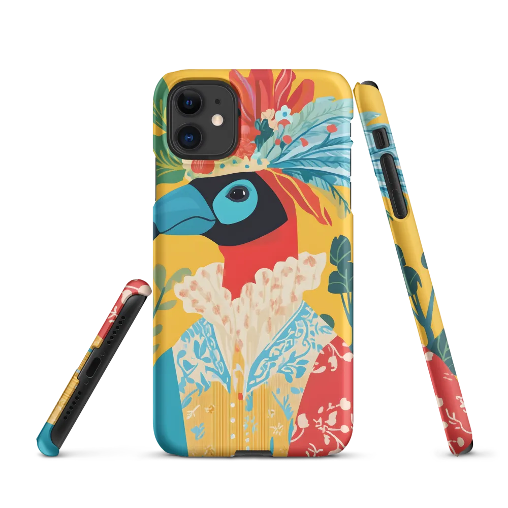 The Regal Parrot: A Celebration of Color | Phone Case |  11 | Snap Case | Matte