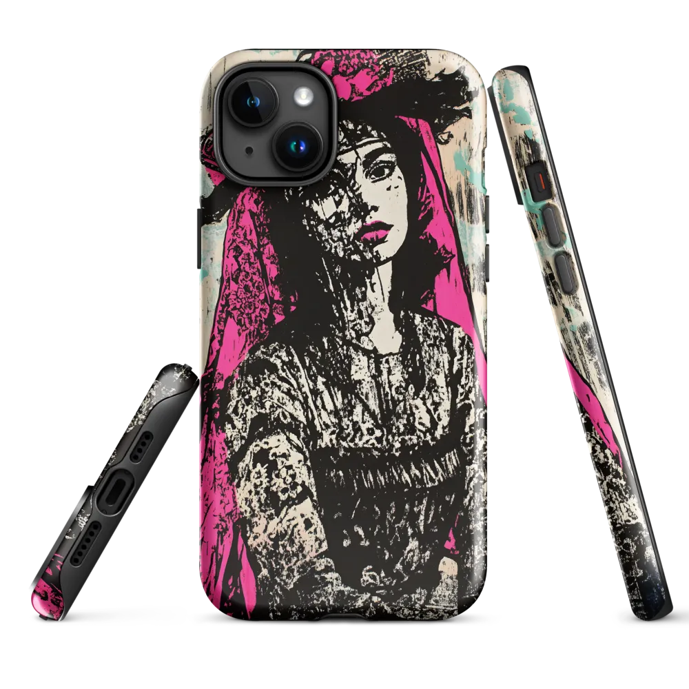 Veiled Beauty | Phone Case |  15 Plus | Tough Case | Glossy