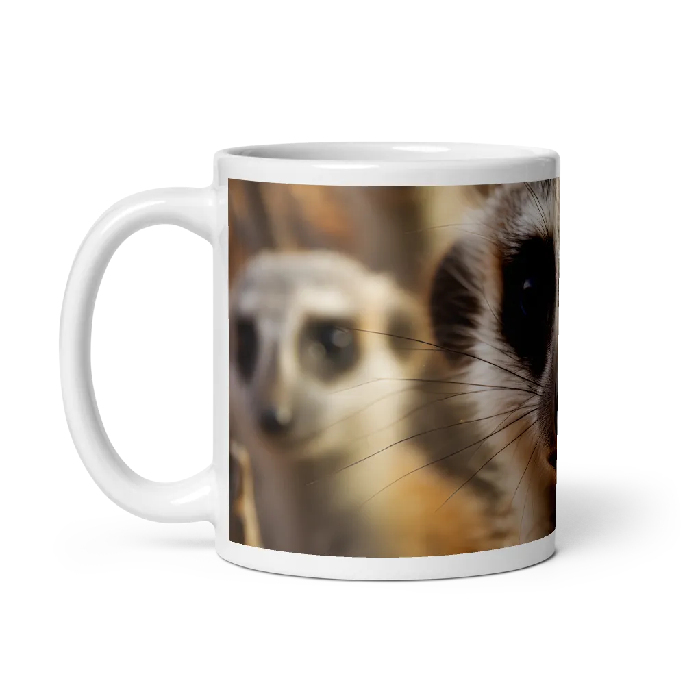 Curious Meerkats in Community | Mug with White inside | 11 oz