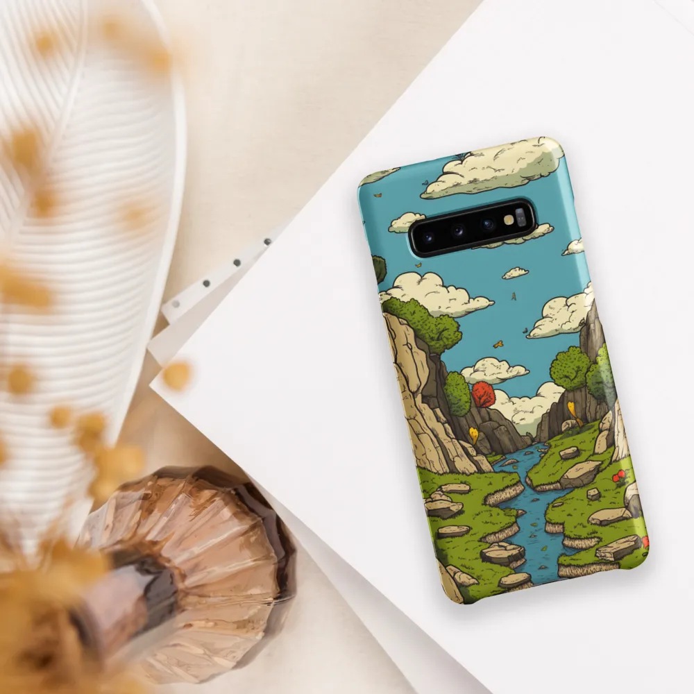 Whimsical Serenity: A Canyon Landscape