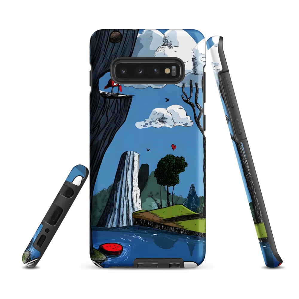 Whimsical Cliffside Reflections | Phone Case |  S10 Plus | Tough Case | Matte