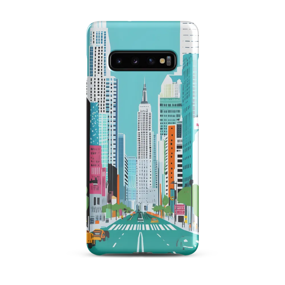 Urban Symphony: A Modern Cityscape | Phone Case |  S10 Plus | Snap Case | Glossy