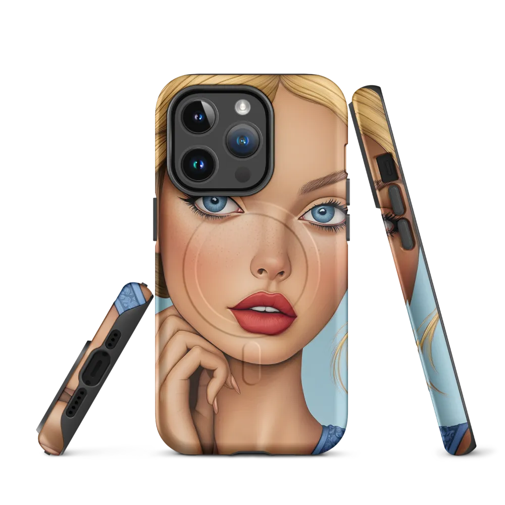 Serenity in Blue | Phone Case |  14 Pro | MagSafe® Tough Case | Matte