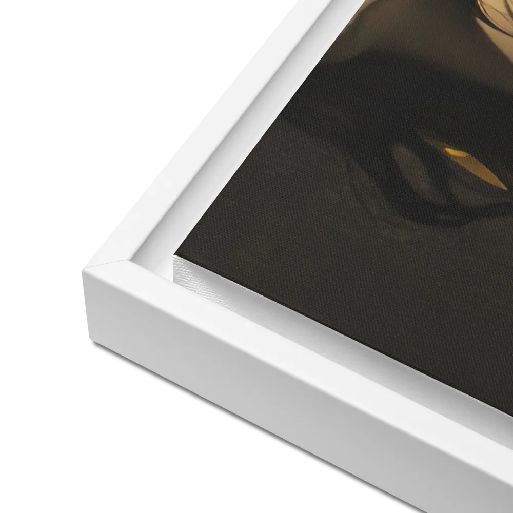 Veiled Confidence | Canvas with White Frame | 16″×20″
