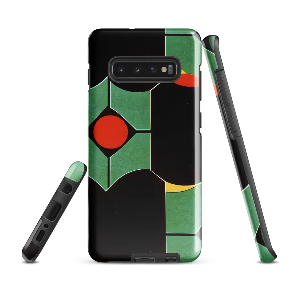 Dynamic Geometric Harmony | Phone Case |  S10 Plus | Tough Case | Glossy