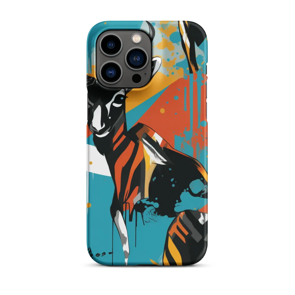 Dynamic Antelope in Vivid Abstract