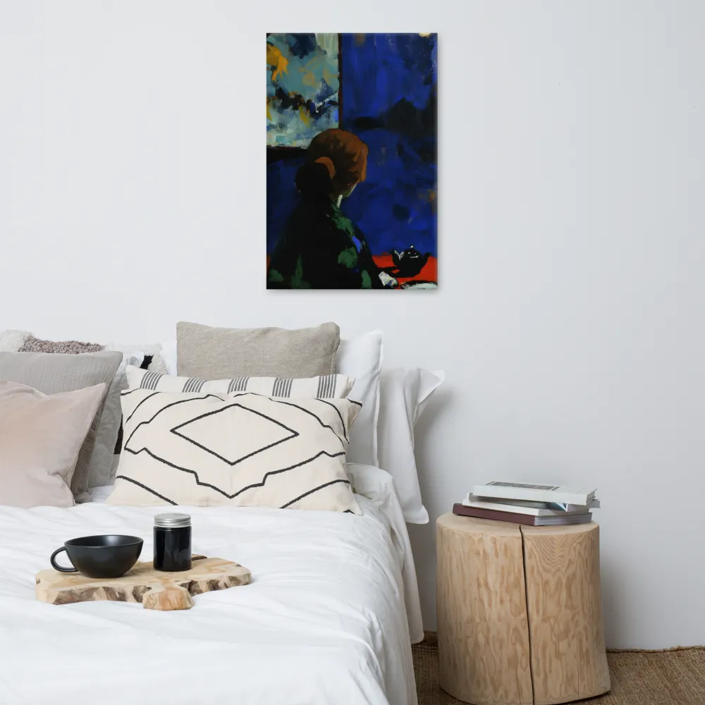 Contemplation Under the Night Sky | Canvas | 24″×36″