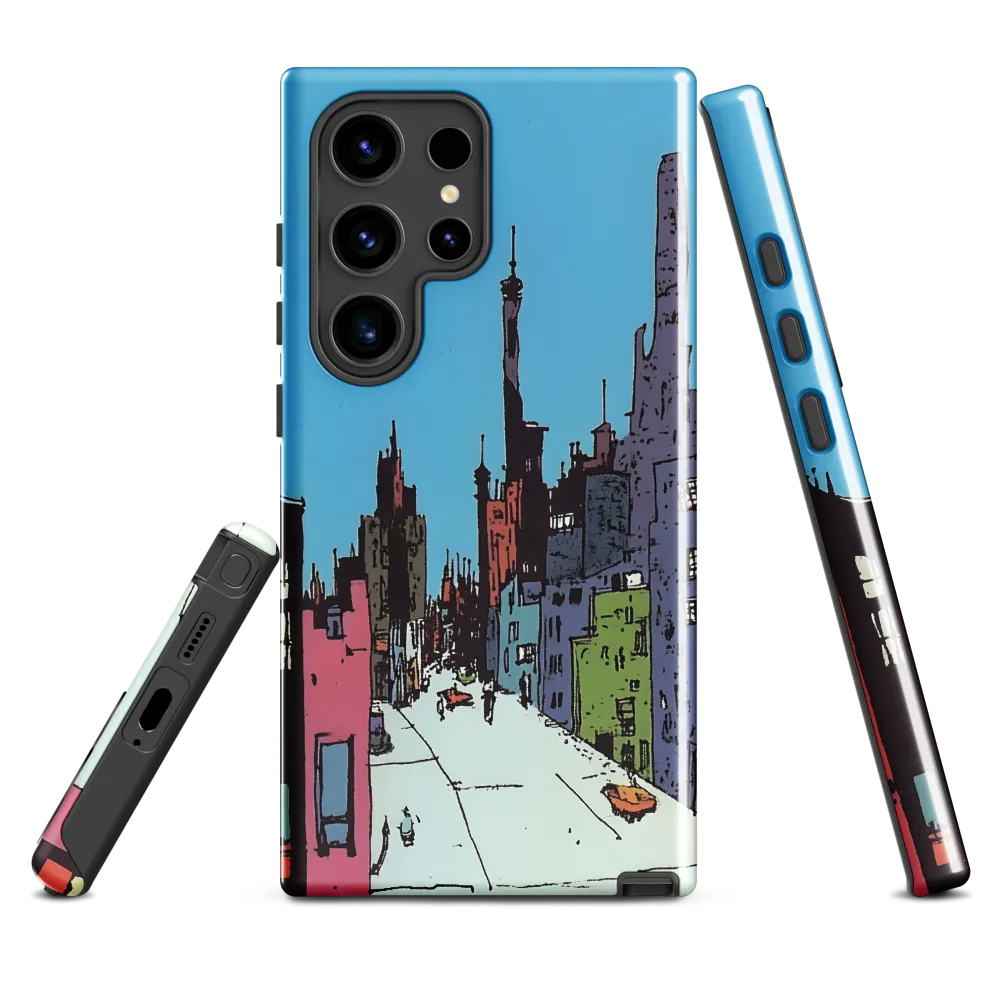 Vibrant Cityscape under the Moon