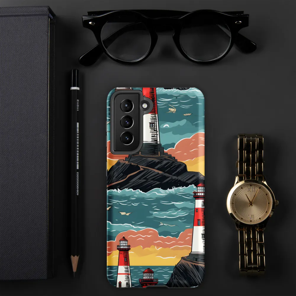 Lighthouses in a Whimsical Ocean