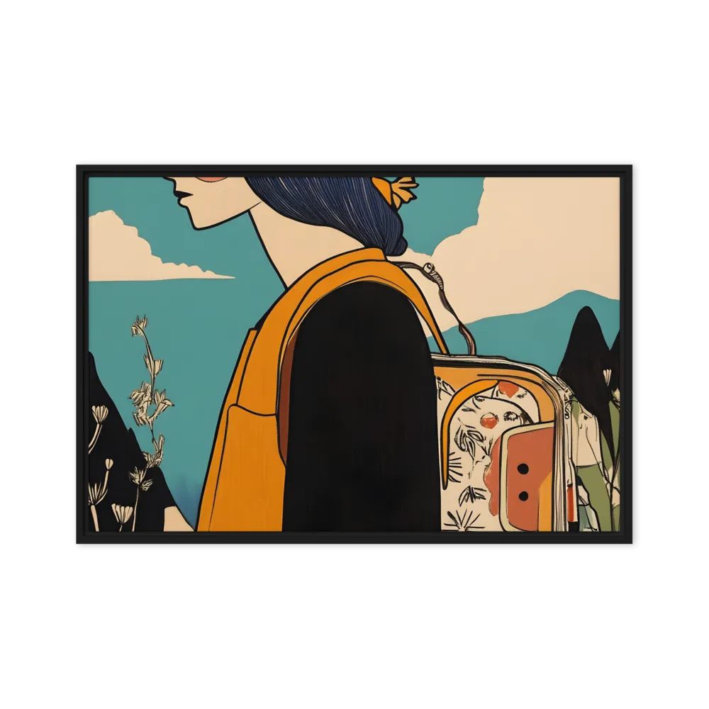 Journey's Serenity | Canvas with Black Frame | 24″×36″